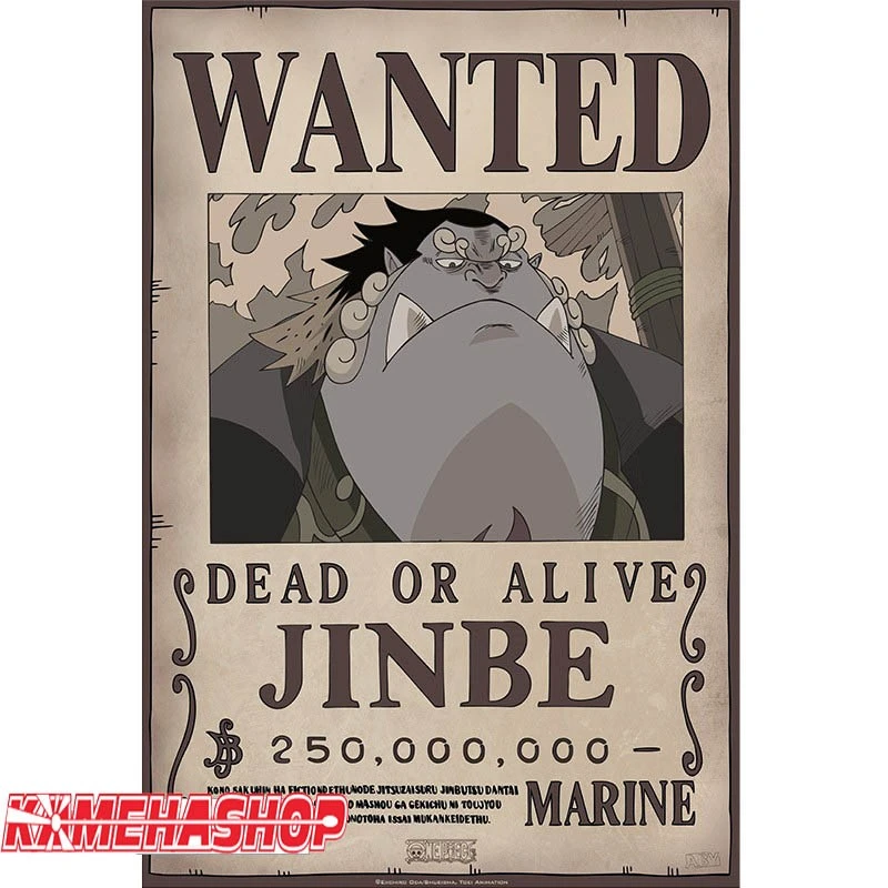 Affiche Wanted Jinbe 3 Affiche Wanted Jinbe