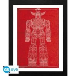 Goldorak - Tirage Encadré Plan De Goldorak