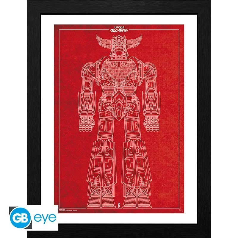 Goldorak - Tirage Encadré Plan De Goldorak 3 Goldorak - Tirage Encadré Plan De Goldorak