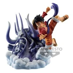 One Piece - Figurine Luffy Vs Kaido - The Brush -Périphériques Du Modèle one piece figurine luffy vs kaido the brush 1