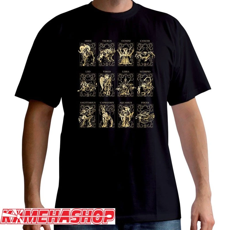 Saint Seiya - T-shirt Des 12 Armures D'Or 3 Saint Seiya - T-shirt Des 12 Armures D'Or